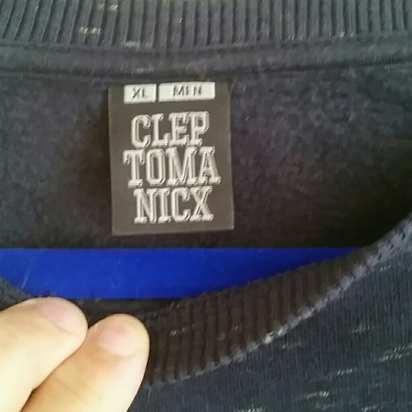 Cleptomanicx Sweat Shirt , xl, blue/purple - Picture 2 of 5